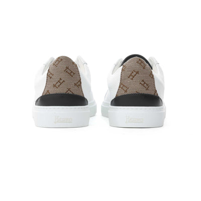 Herno Sneaker Pelle Martellata Con M Trainer in White Heel