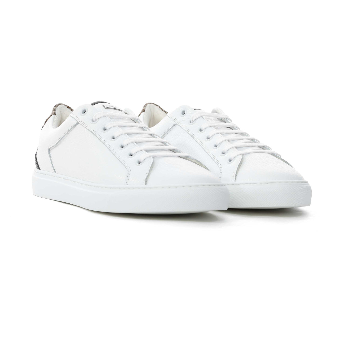 Herno Sneaker Pelle Martellata Con M Trainer in White Pair