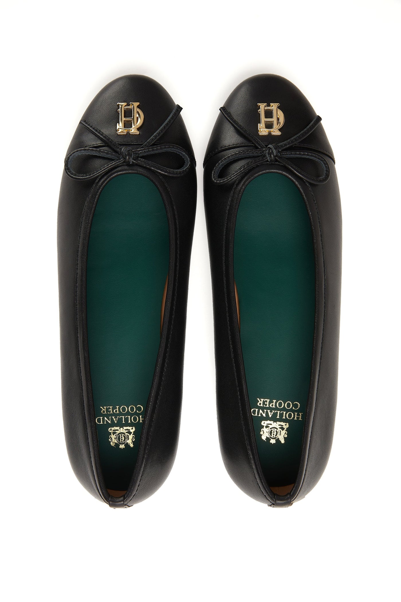 Holland Cooper Ballet Shoe in Black Birdseye