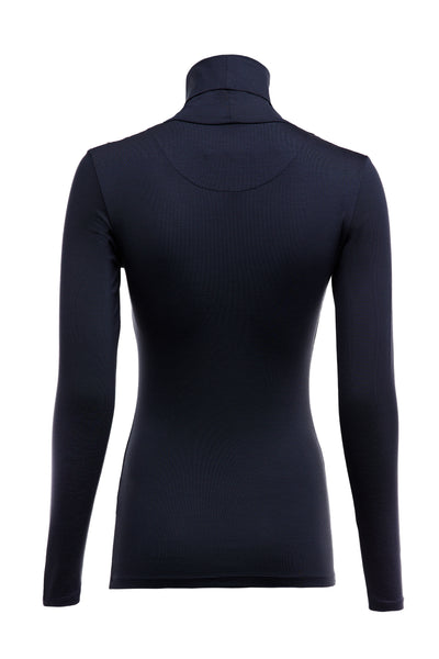 Holland Cooper Essential Roll Neck Knit in Ink Navy Back