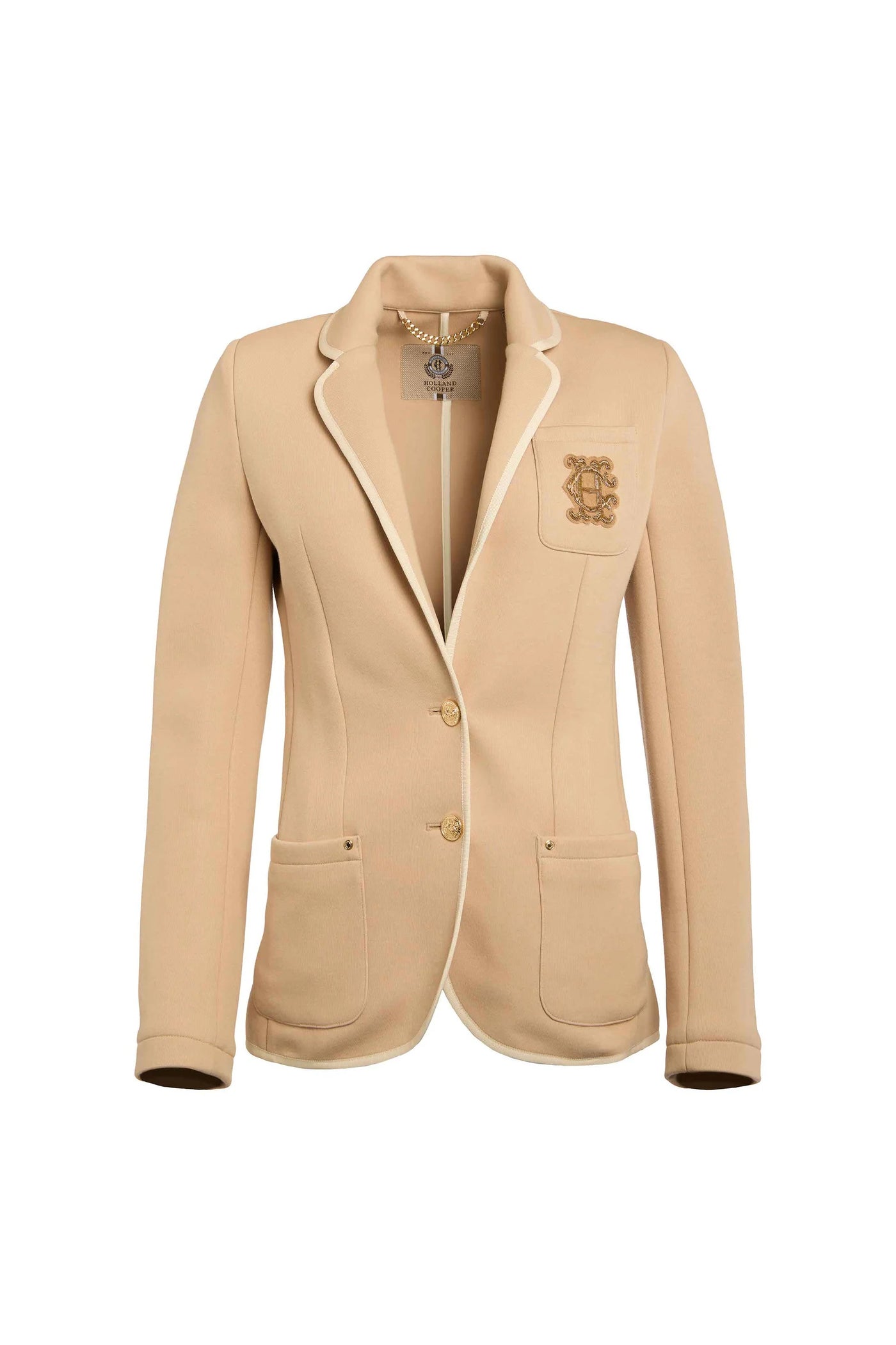 Holland Cooper Henley Ladies Blazer in Camel Front