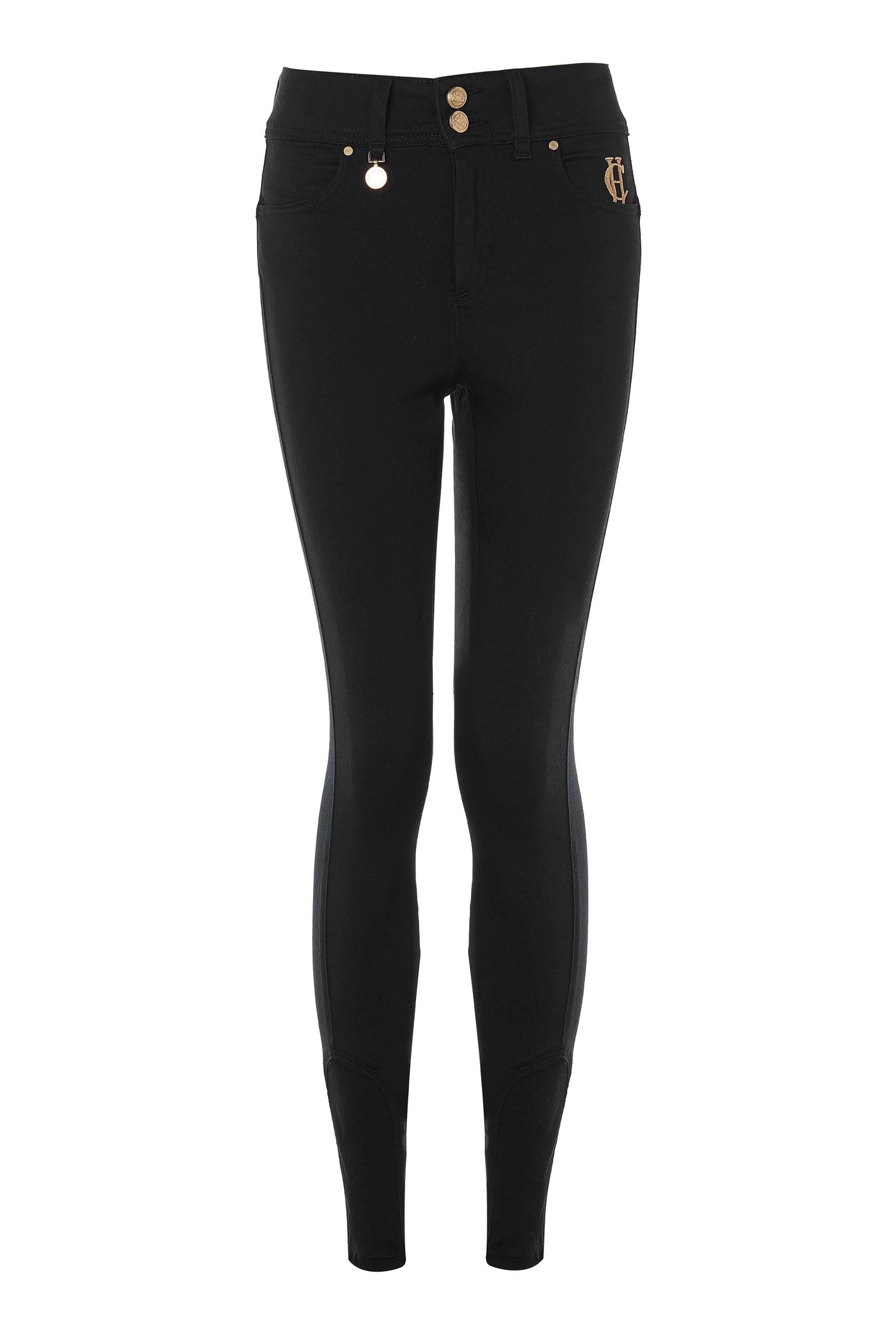 Holland Cooper Thermal Jodhpur Ladies Jean in Black Front