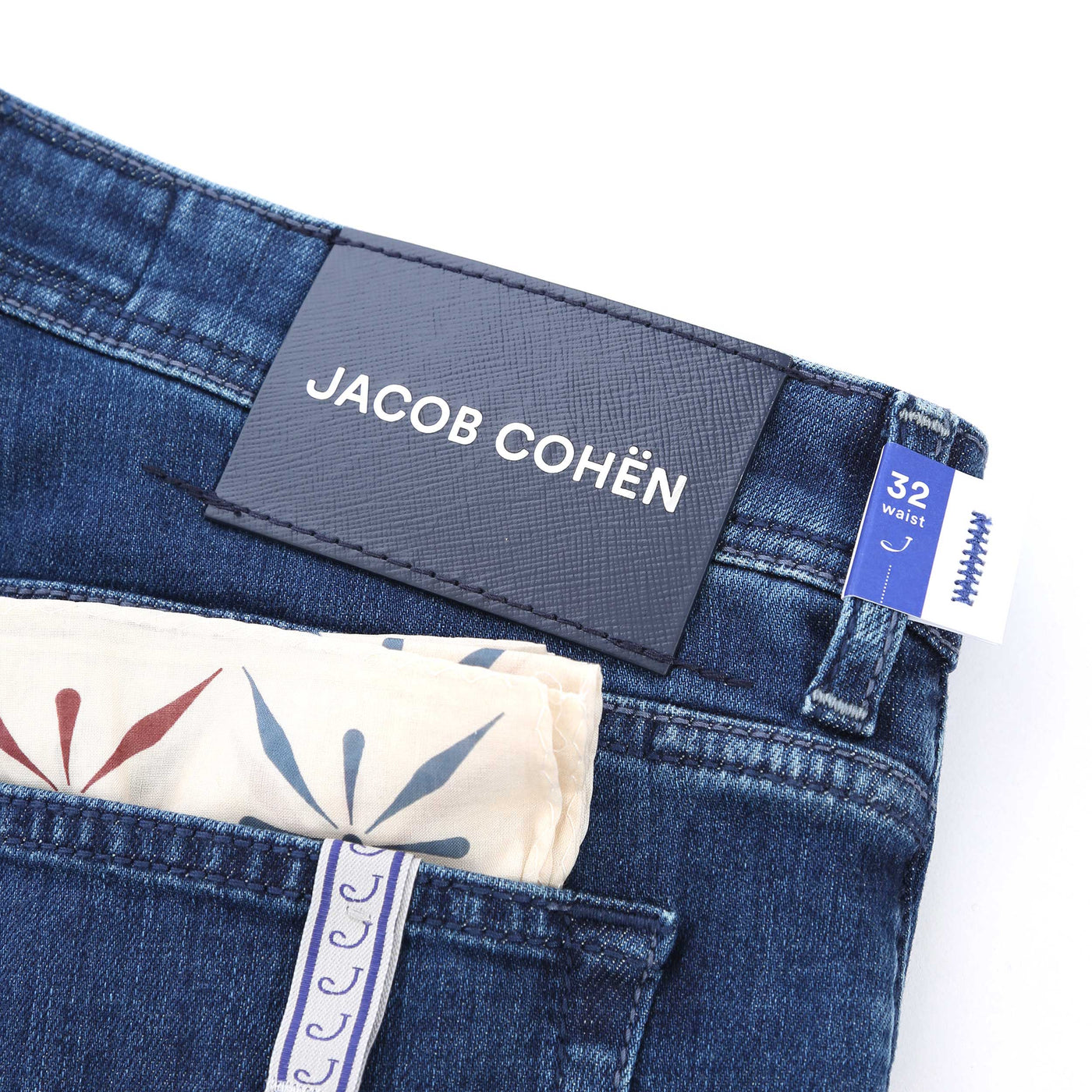 Jacob Cohen Nick Jean in Medium Blue Denim Logo