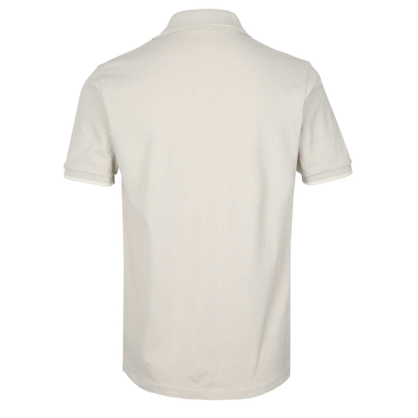 Jacob Cohen Tipped Polo Shirt in Cream Back