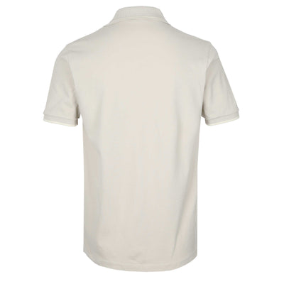 Jacob Cohen Tipped Polo Shirt in Cream Back