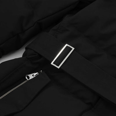 Mackage Shyla NF Ladies Jacket in Black Belt Buckle