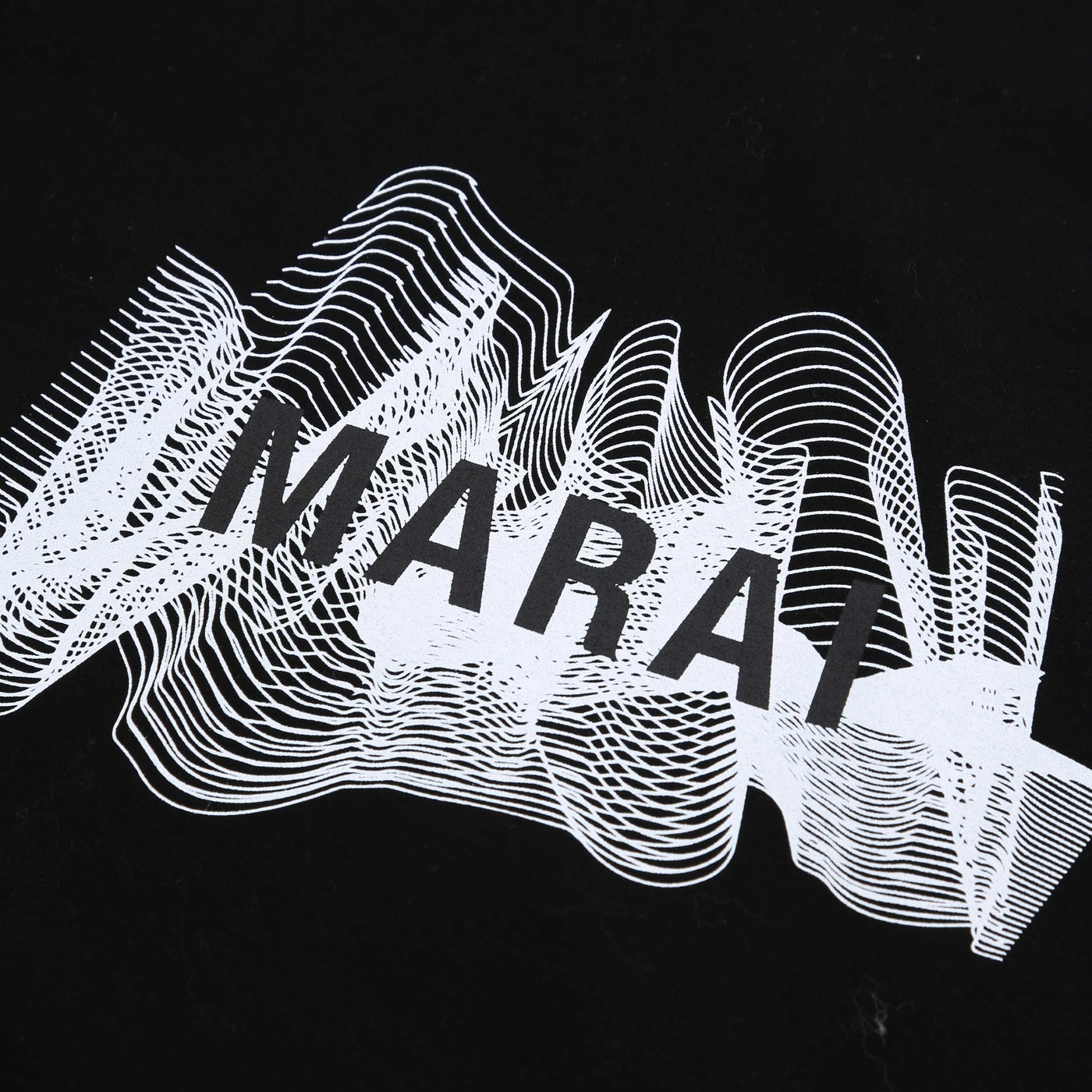 Marai Ripple Print T Shirt in Black Logo