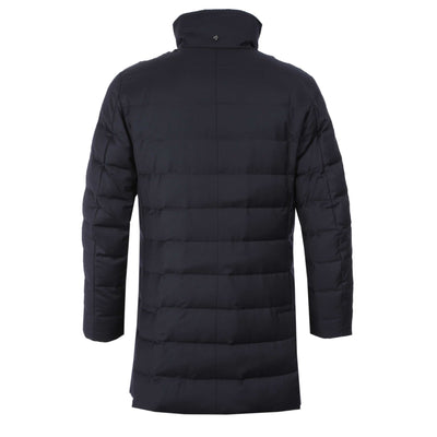 Montecore 3/4 Length Padded Jacket in Navy Back