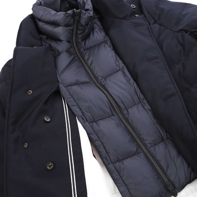 Montecore 3/4 Length Padded Jacket in Navy Bib