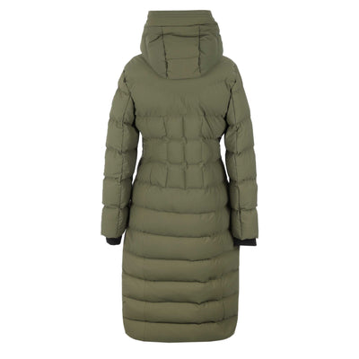 Moose Knuckles Jocada Ladies Parka Jacket in Moss Back