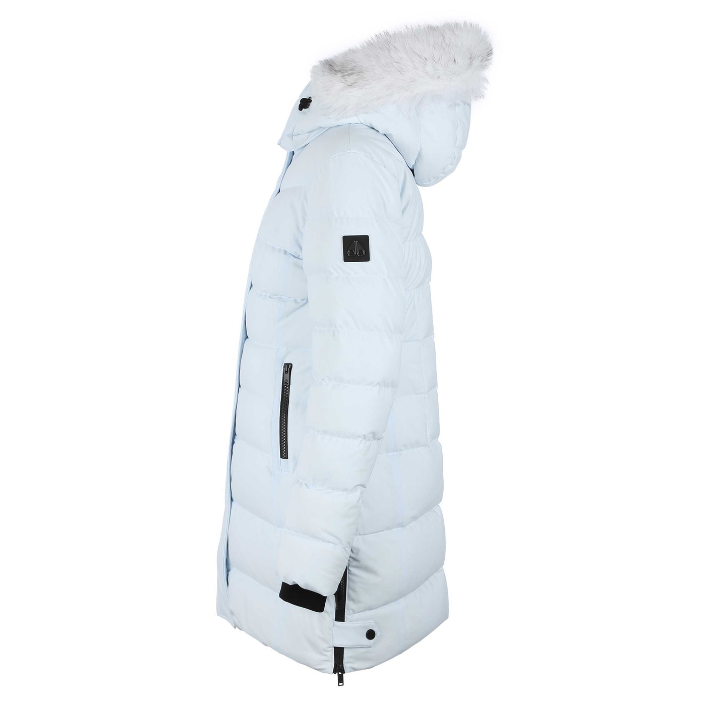 Moose Knuckles Watershed 3 Parka SH Ladies Jacket in Oxygen & Natural Fur Side