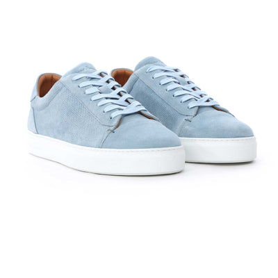 Oliver Sweeney Almada Trainer in Sky Blue Suede Pair