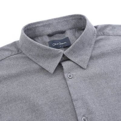 Oliver Sweeney Hawkesworth Shirt in Grey Collar