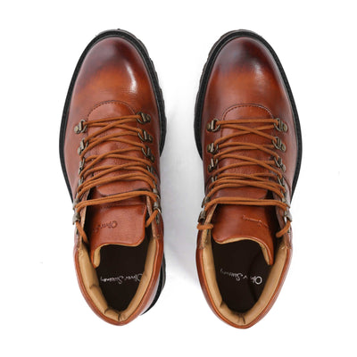 Oliver Sweeney Helford Boot in Tan Birdseye