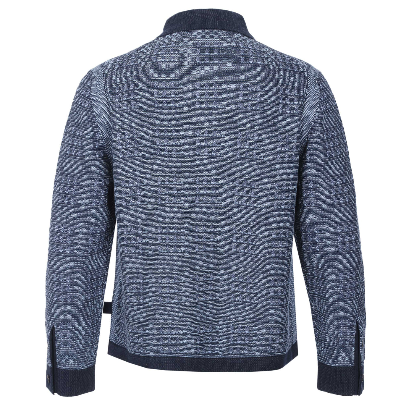 Paul Smith Cardigan Button Thru in Navy Blue Back