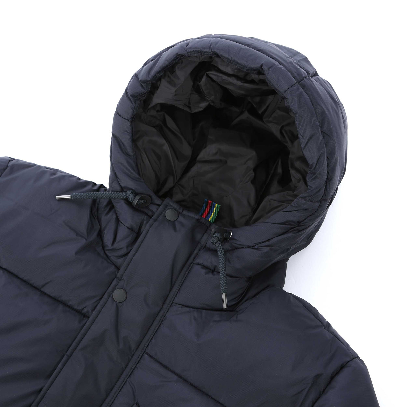 Paul Smith Fibre Down Parka Jacket in Dark Navy Hood