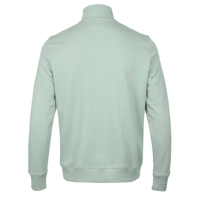 Paul Smith Half Zip Sweat Top in Green Back