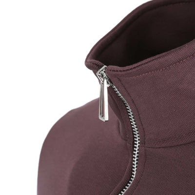 Paul Smith Half Zip Sweat Top in Plum