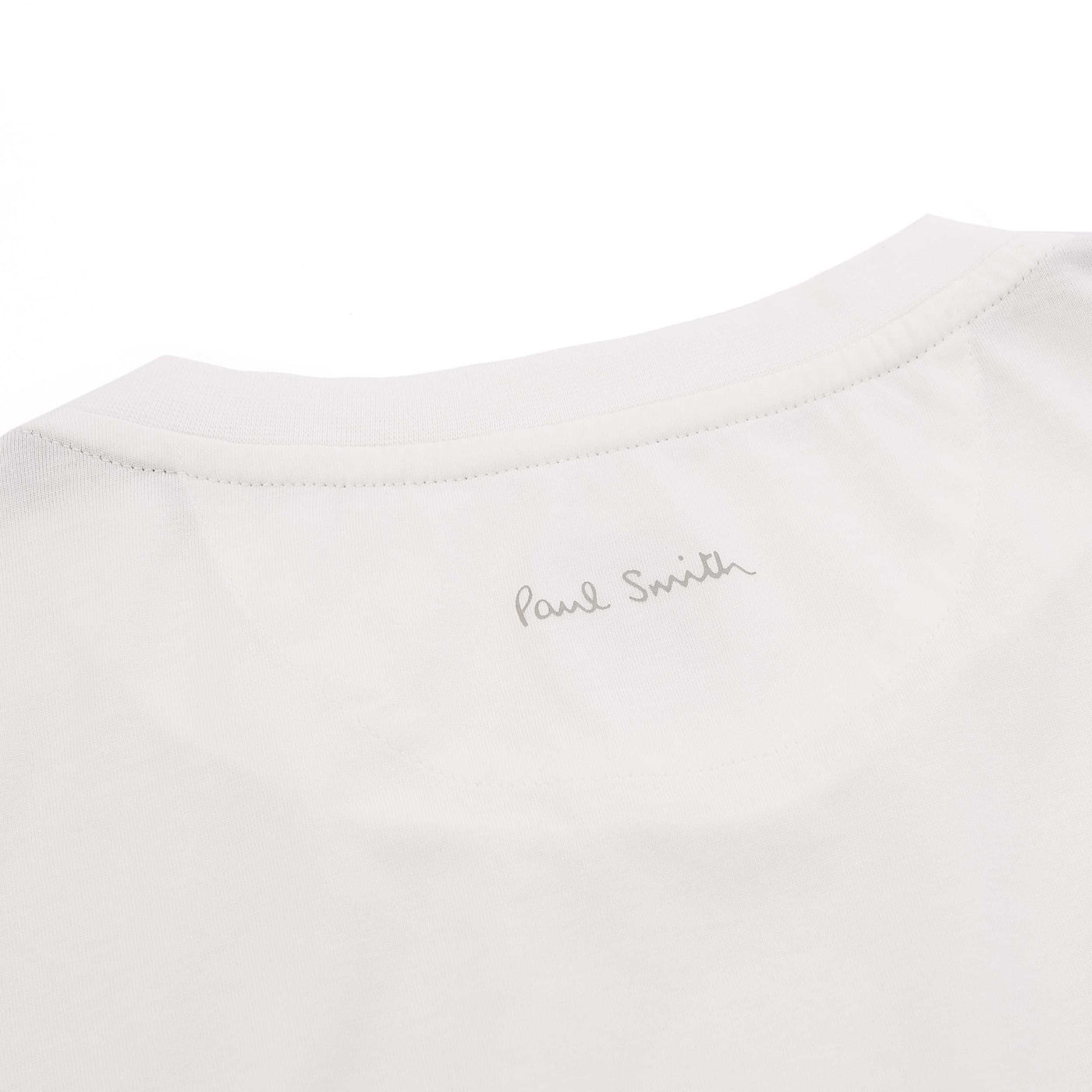 Paul Smith Label T Shirt in White Nape