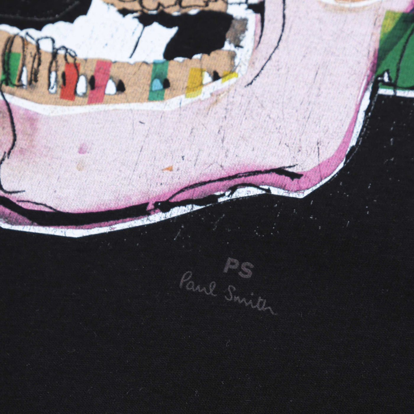 Paul Smith Large Skull T-Shirt in Black Logo