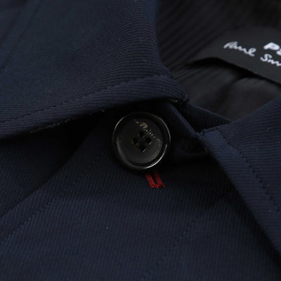 Paul Smith Overcoat in Dark Navy Button