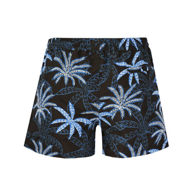 Paul Smith Palms Swim Short in Black Melange Back