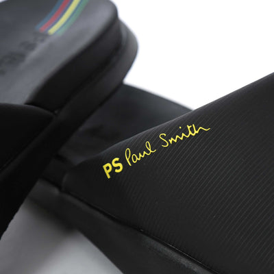 Paul Smith Powell Slide in Black Logo