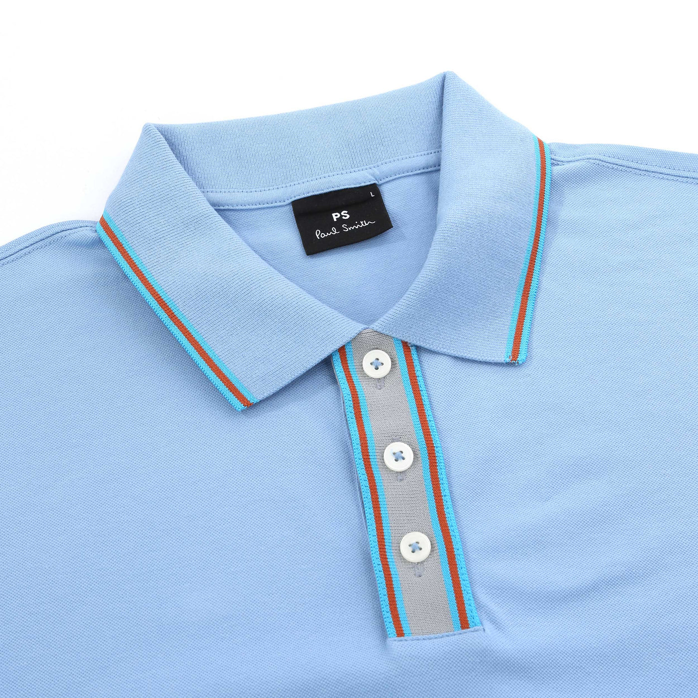 Paul Smith Reg Fit Polo Shirt in Light Blue Collar