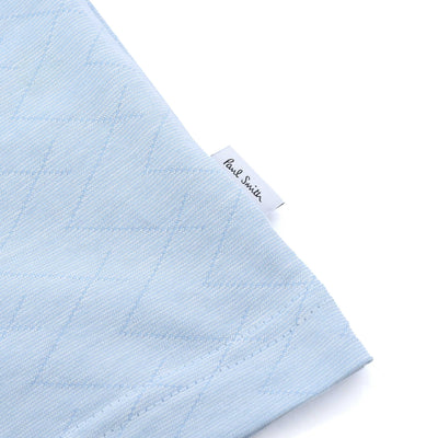 Paul Smith Reg Fit SS Polo Shirt in Light Blue Logo