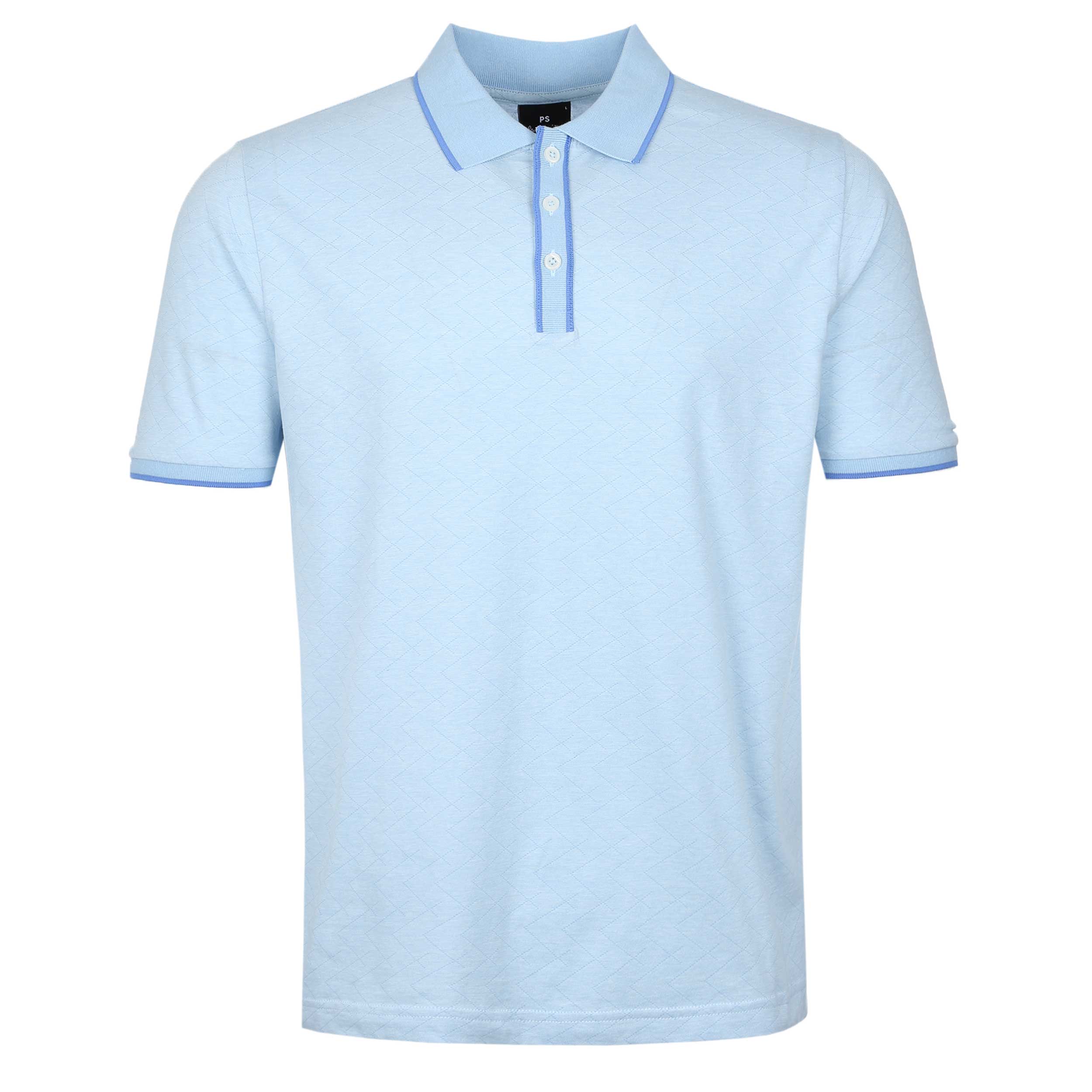 Paul Smith Reg Fit SS Polo Shirt in Light Blue