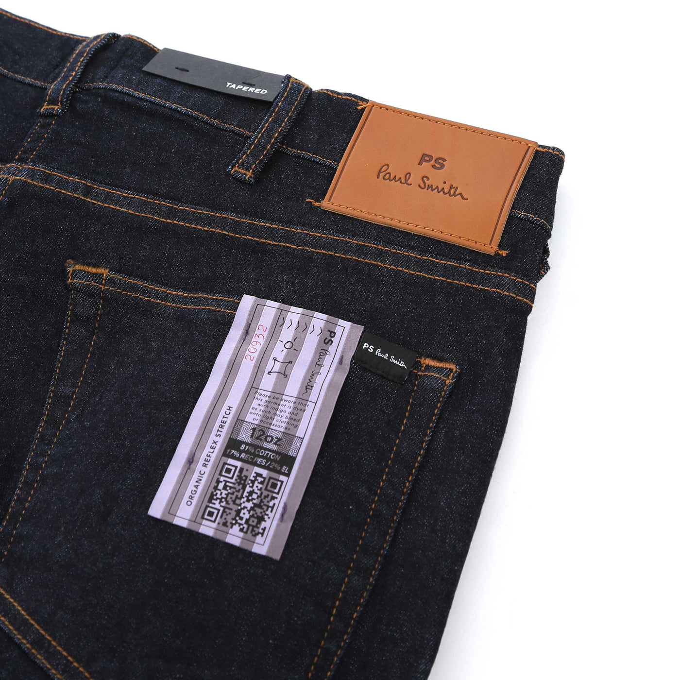 Paul Smith Tapered Fit Jean in Indigo Blue Logo