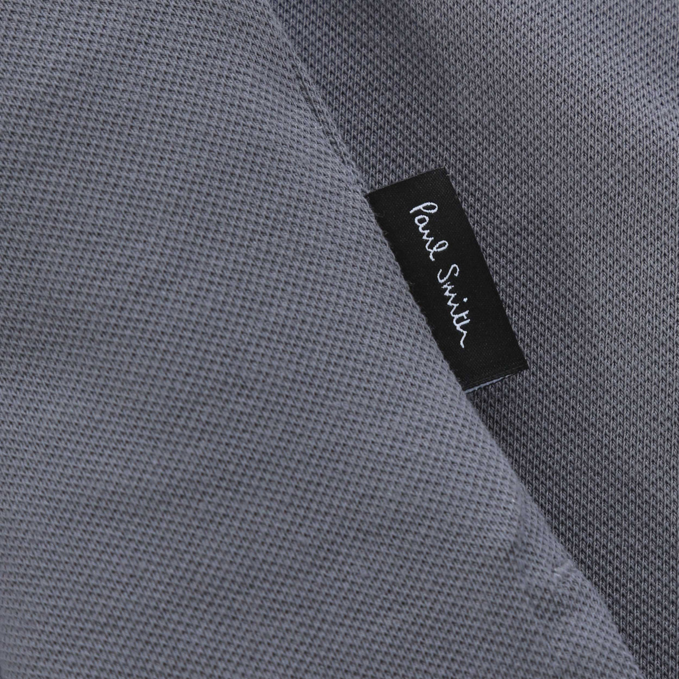 Paul Smith Trim Button Thru Polo Shirt in Grey logo