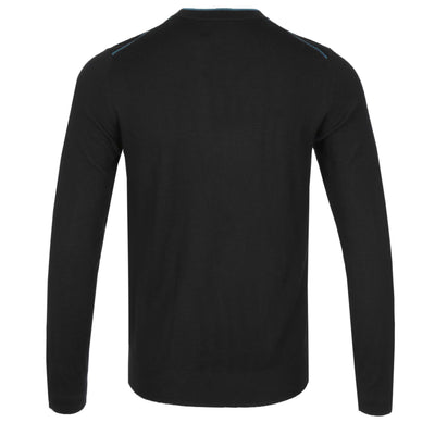 Paul Smith Trim Crew Neck Knitwear in Black Back