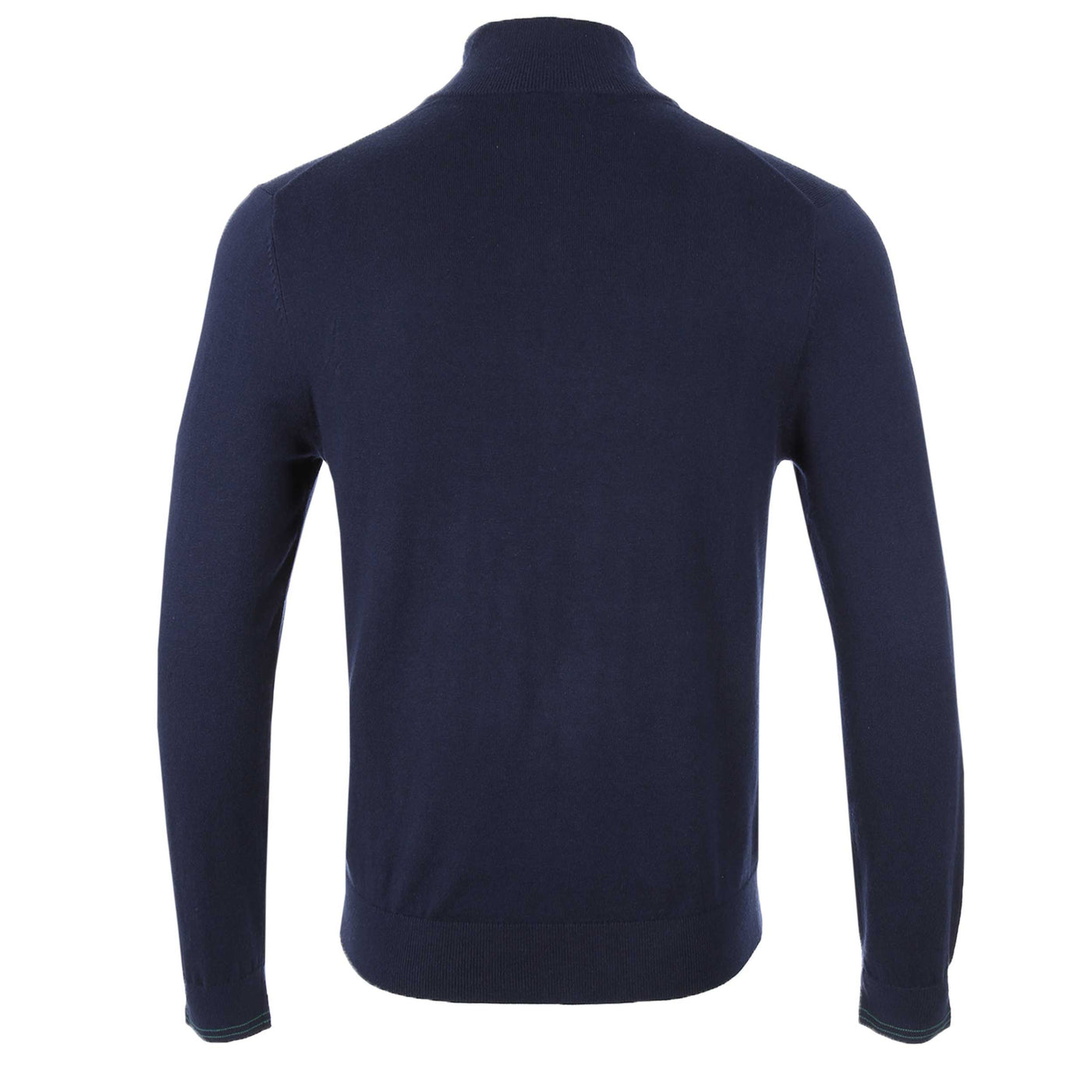 Paul Smith Zip Neck Zeb Bad Knitwear in Navy Back