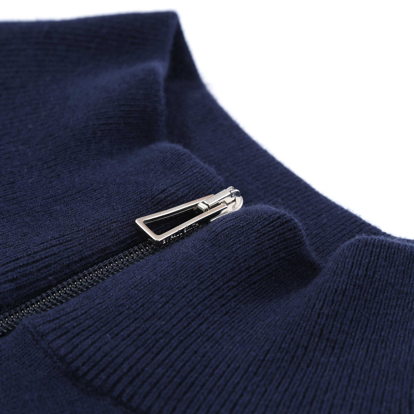 Paul Smith Zip Neck Zeb Bad Knitwear in Navy Zip