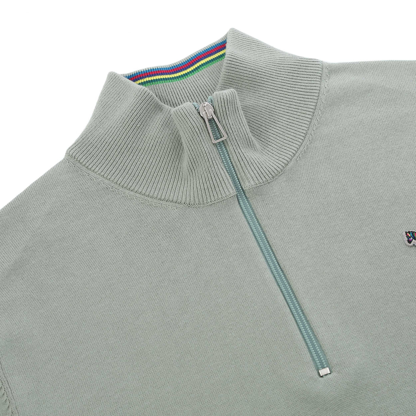 Paul Smith Zip Zeb Bad Knitwear in Green Zip