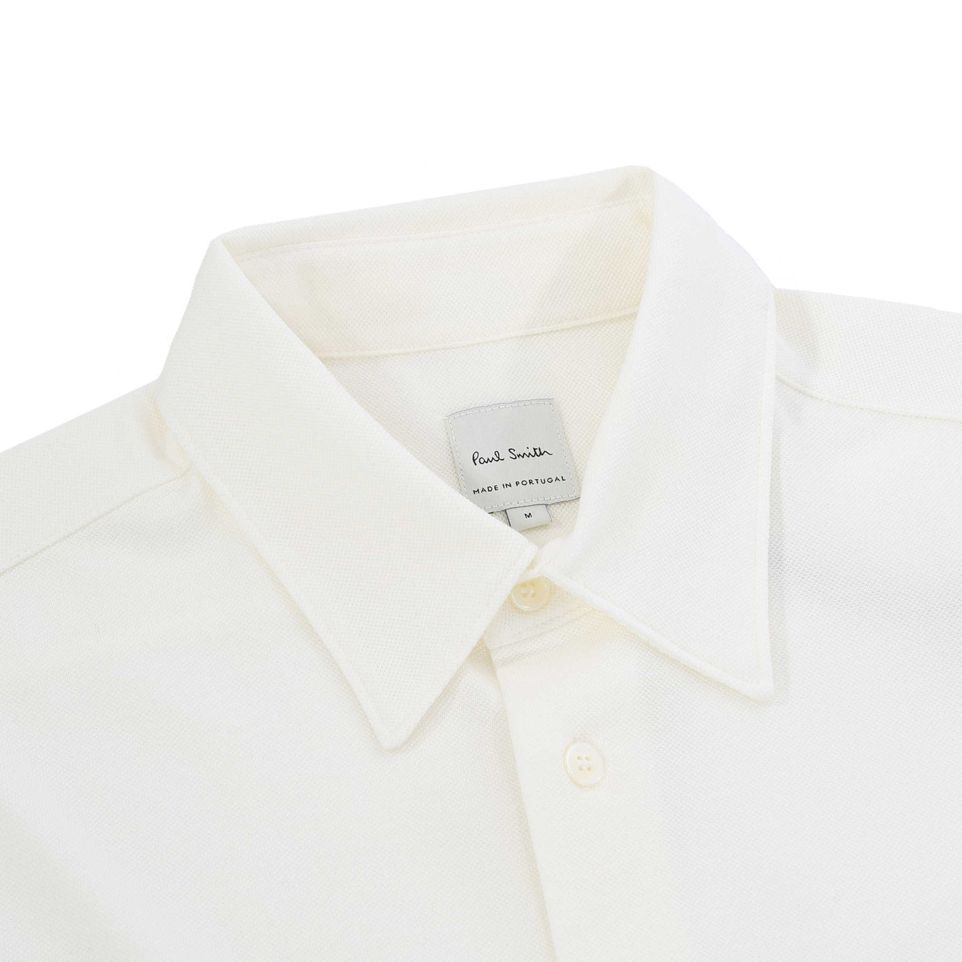 Paul Smith Pique Shirt in White Collar