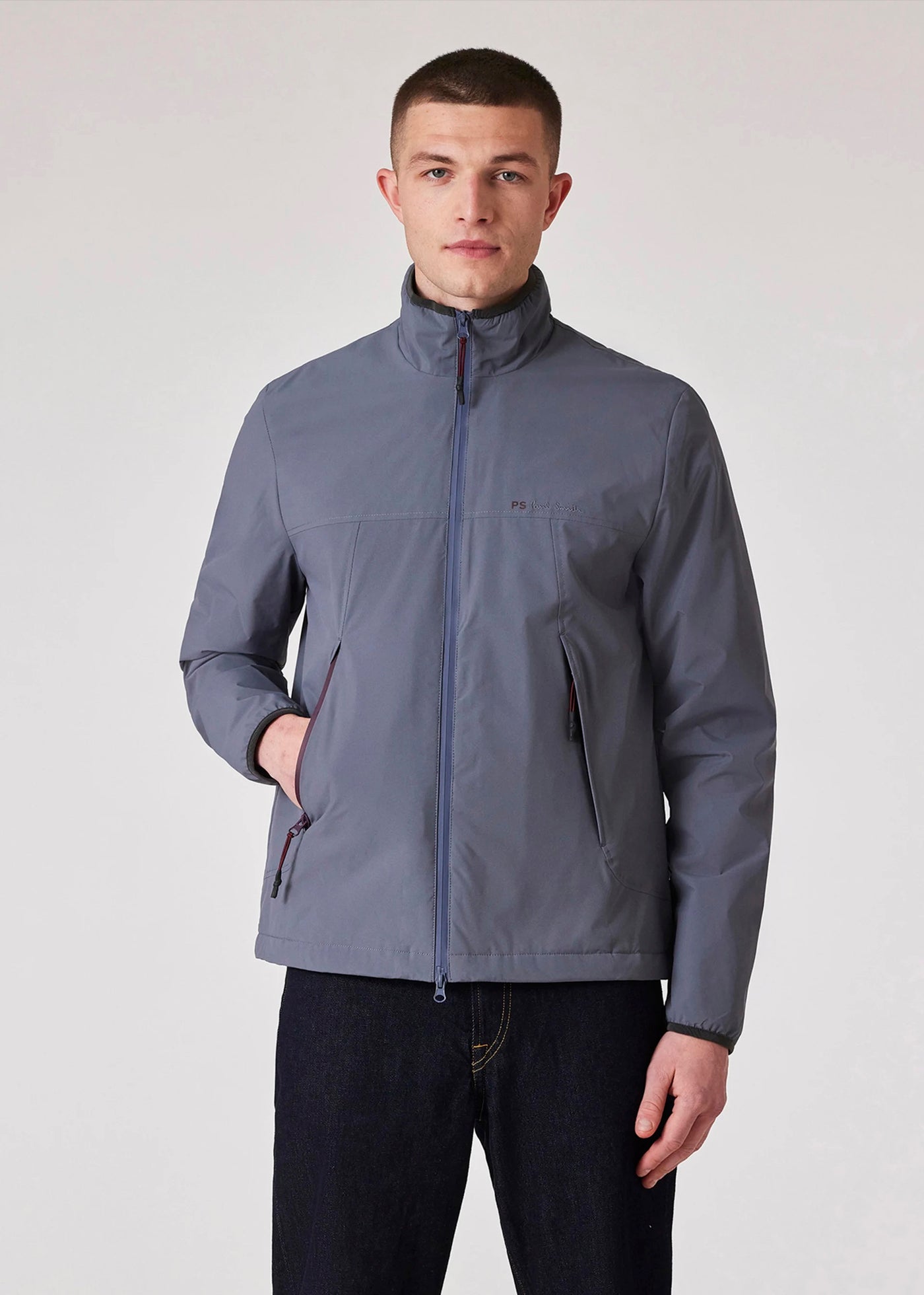 Paul Smith Wind Breaker Jacket in Slate