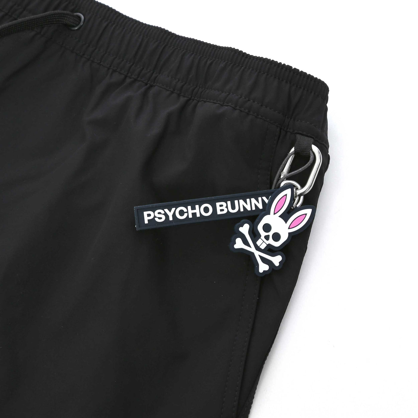 Psycho Bunny Samos Swim Short in Black Detail