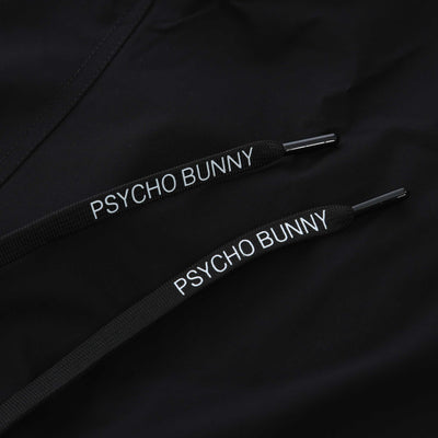 Psycho Bunny Samos Swim Short in Black Drawstring