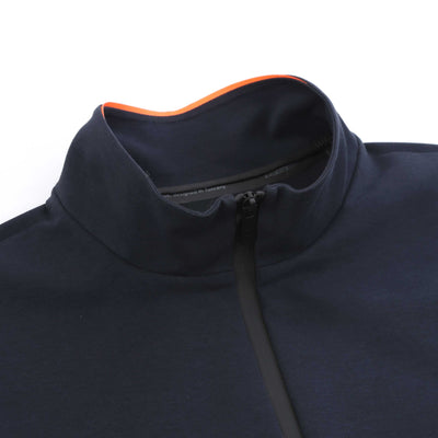 RRD Summer Hard Full Zip Sweat Top in Navy Collar