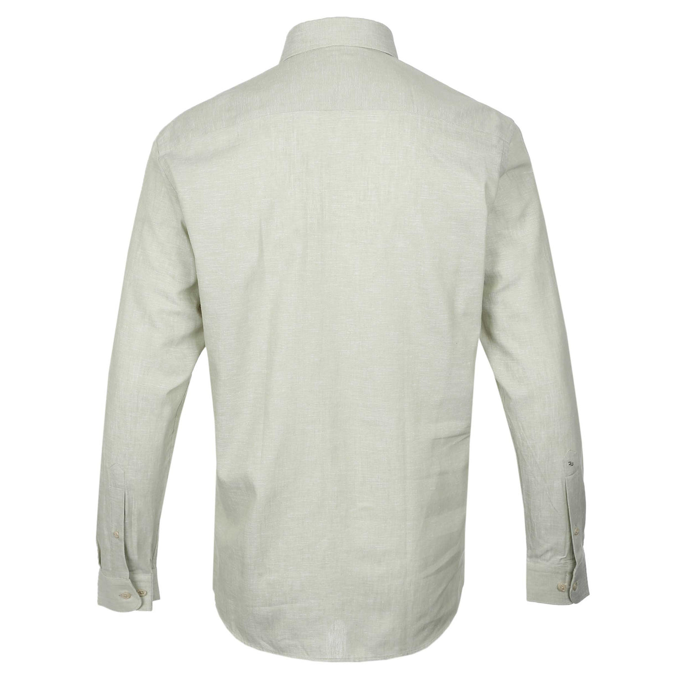 Remus Uomo Frank Linen Shirt in Sage Green Back