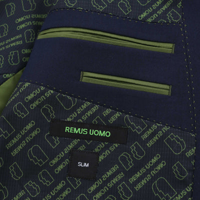 Remus Uomo Luca Jacket in Navy Blue Lining