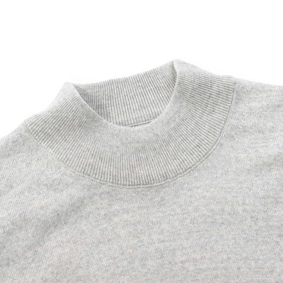 Remus Uomo Turtle Neck Knitwear in Silver Neck