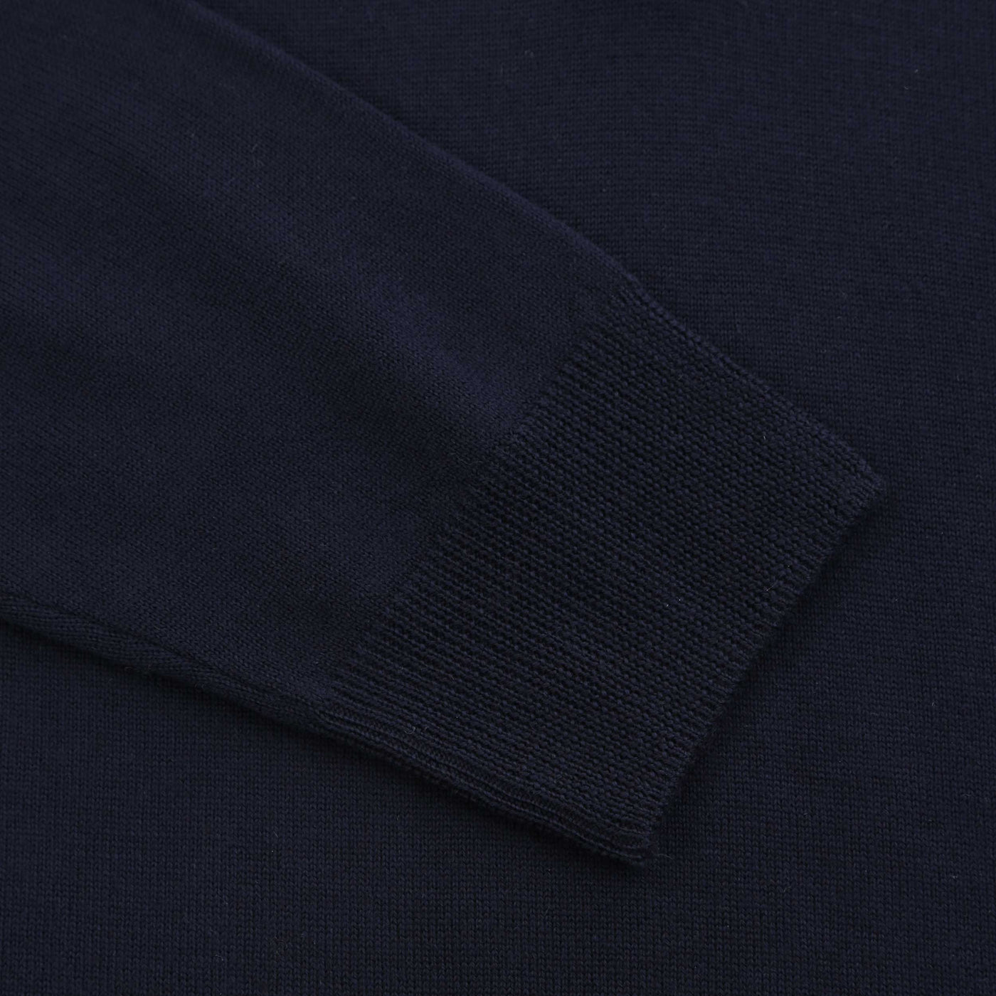 Sandbanks 1/4 Zip Knitwear in Navy Cuff