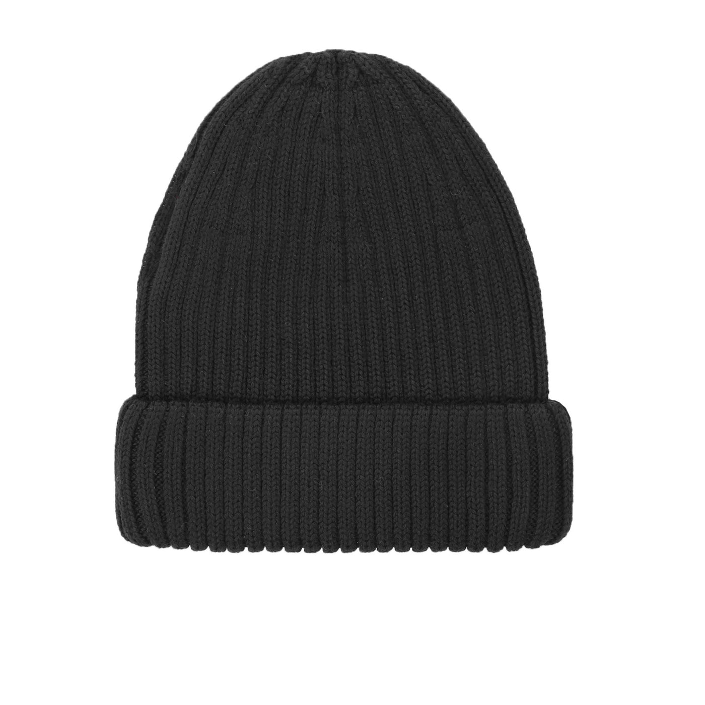 Sandbanks Badge Logo Beanie Hat in Black Back