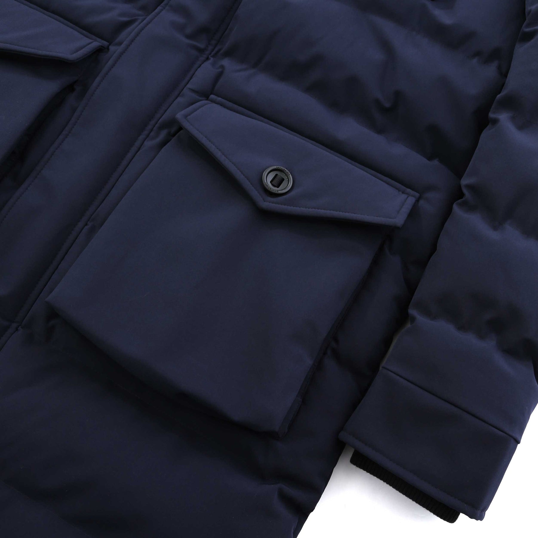 Sandbanks Branksome Long Puffer Jacket in Navy | Sandbanks – Norton Barrie