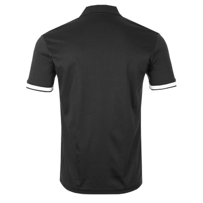 Sandbanks Silicone Zip Polo Shirt in Black Back
