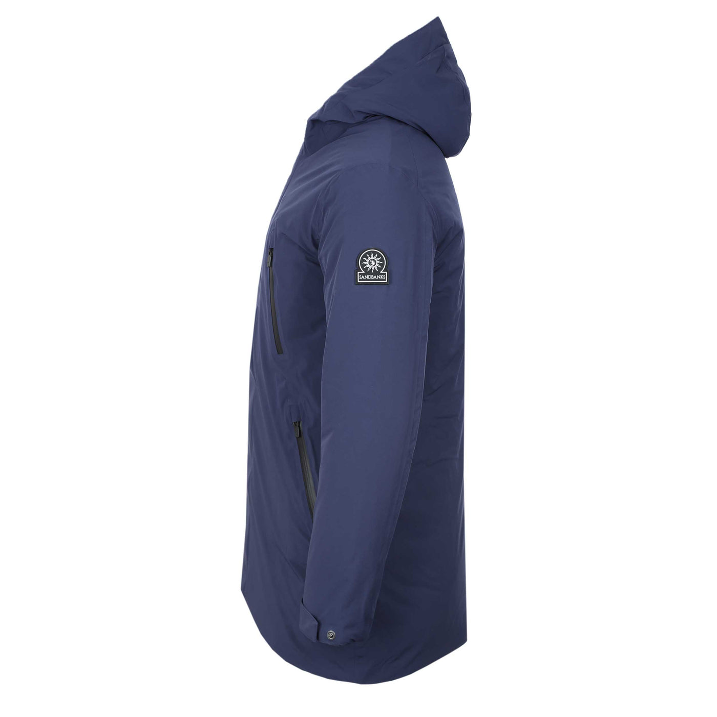 Sandbanks Waterproof Parka Jacket in Navy Side