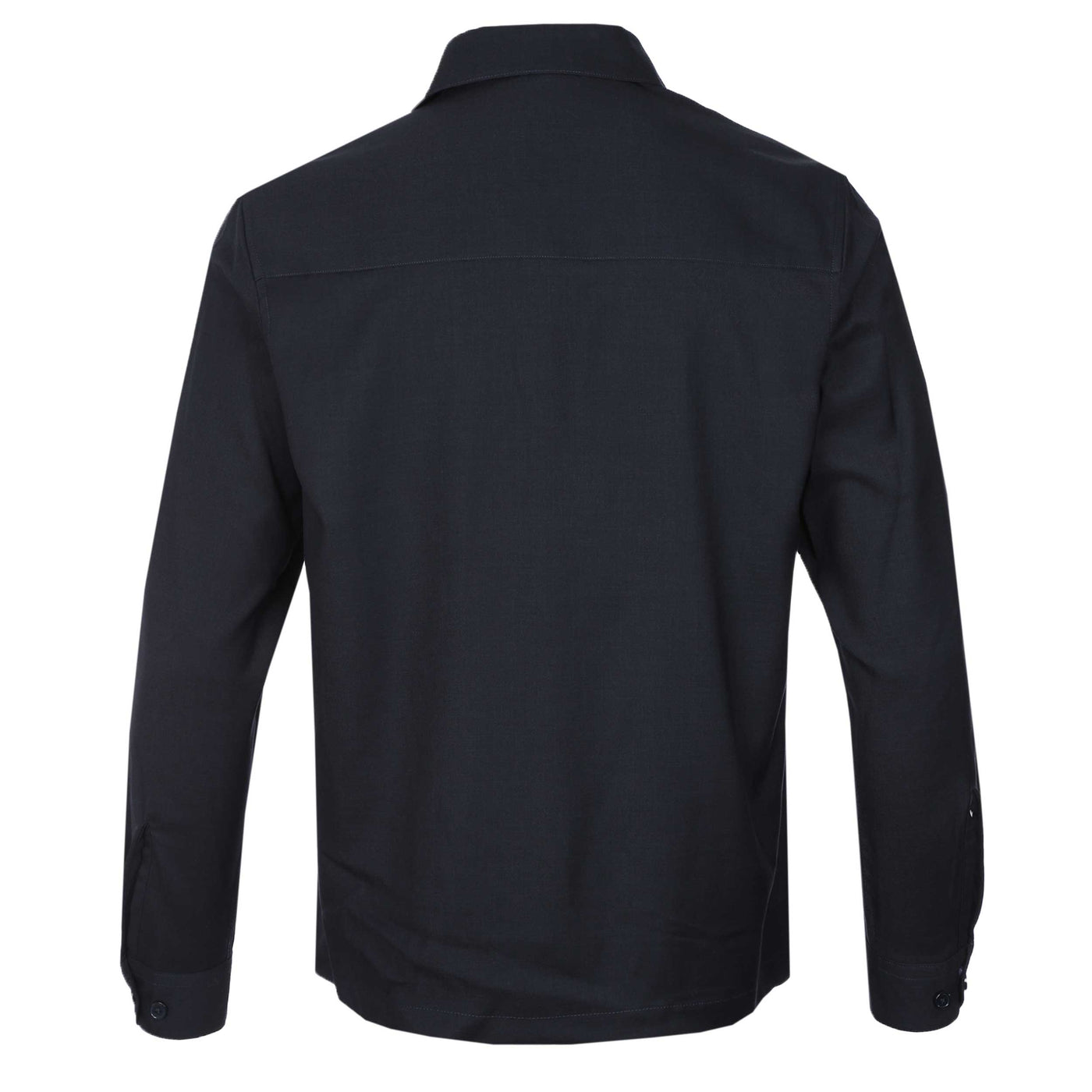 Seinse Stretch Overshirt in Navy Back